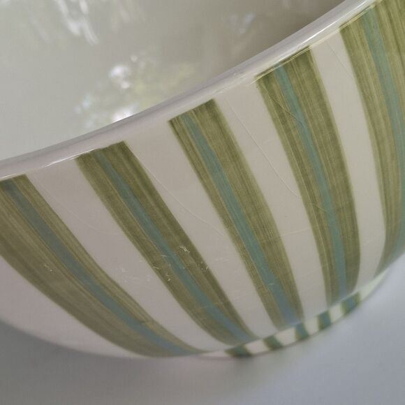 Set Of 2 Noble Excellence Earthenware Pistachio Vanilla Cereal Soup Bowl EUC - Picture 4 of 4